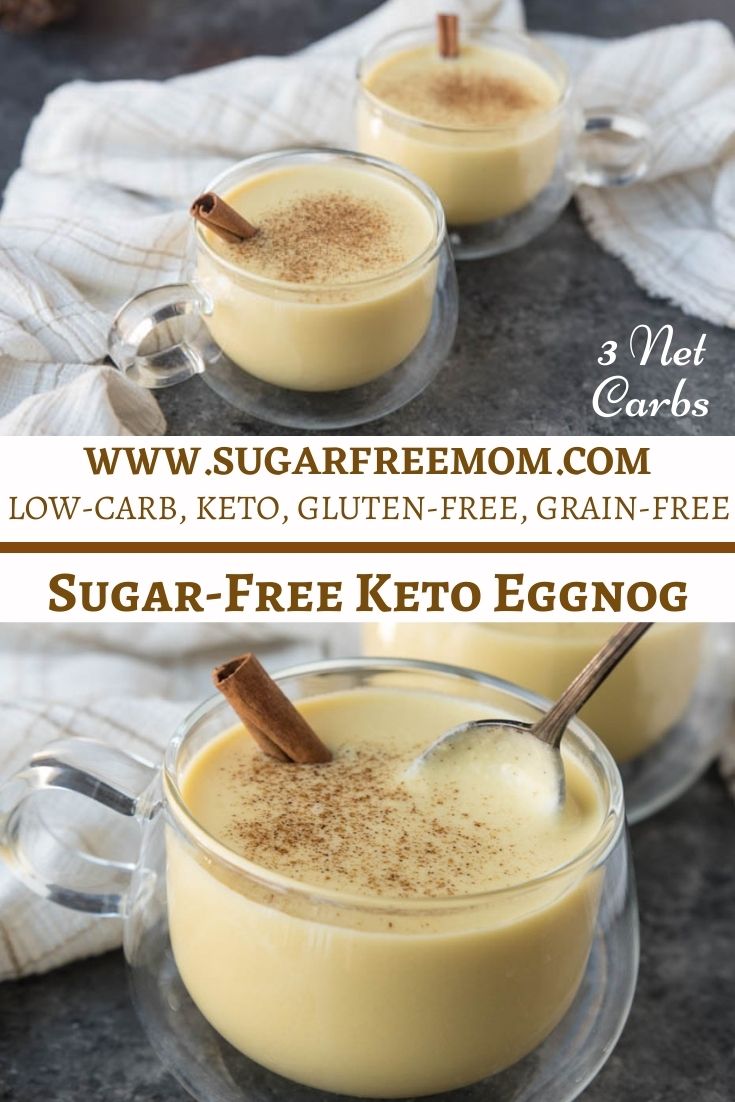 Sugar Free Keto Eggnog (Low Carb, Nut Free)