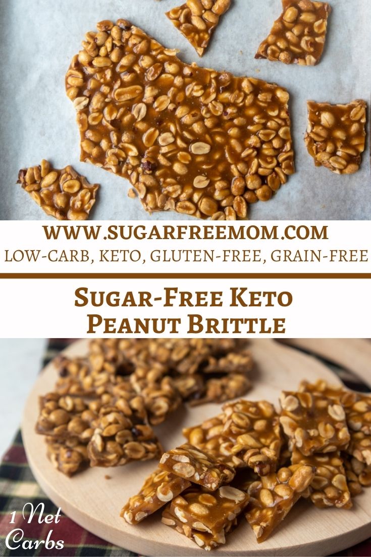 Easy Sugar Free Low Carb Keto Peanut Brittle (Gluten Free)