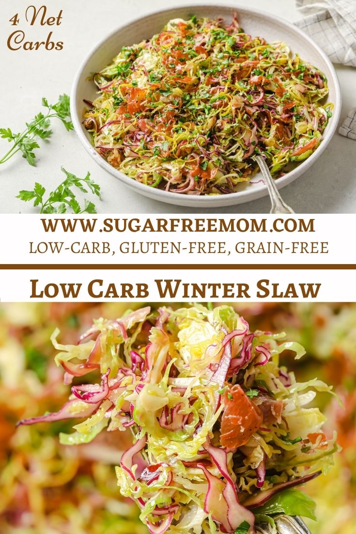 Low Carb Keto Coleslaw (Sugar Free, Gluten Free)