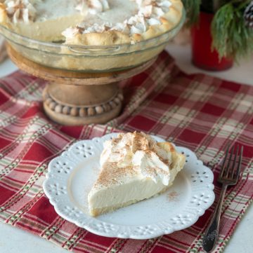 Sugar Free Keto Eggnog Pie (Low Carb, Gluten Free, Nut Free)