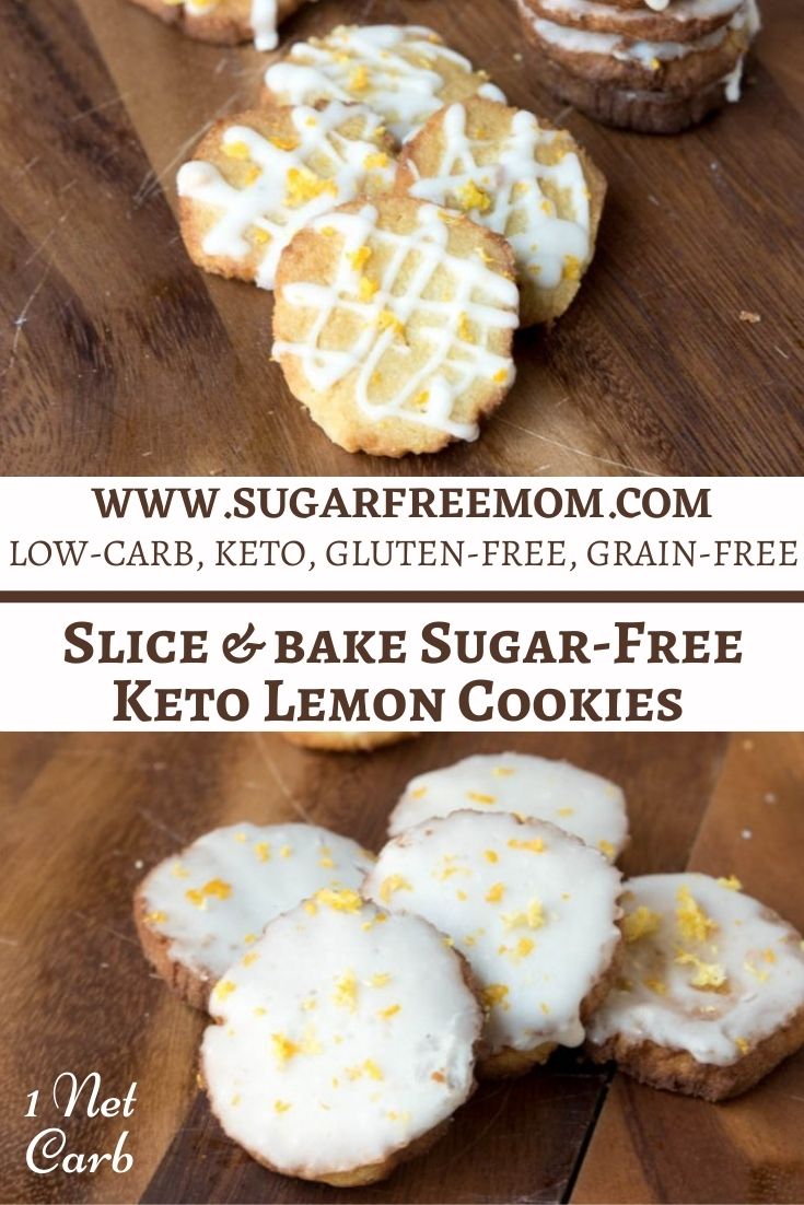 Slice & Bake Sugar Free Keto Lemon Cookies (Air Fryer, Nut Free)