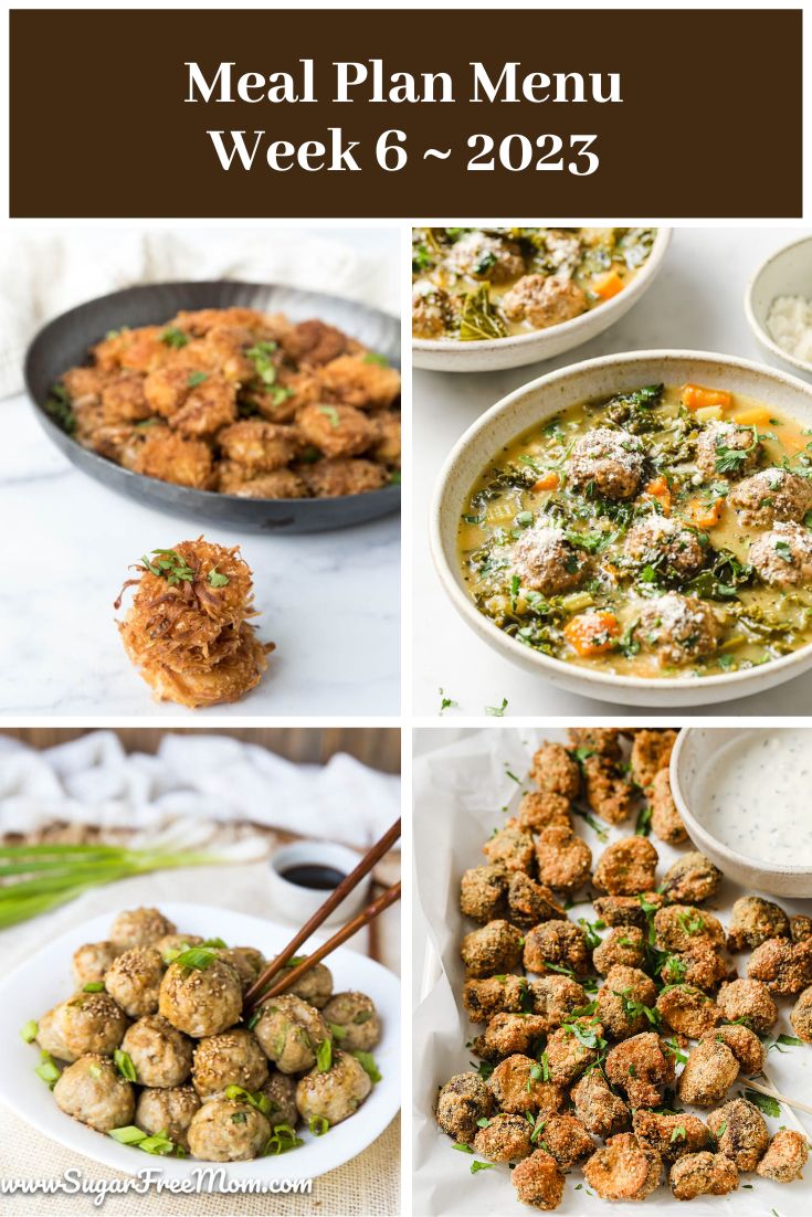 Low-Carb Keto Meal Plan Menu Week 6