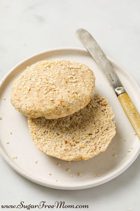 Single Serving Low Carb Dinner Rolls (Dairy Free, Gluten Free) - Sugar