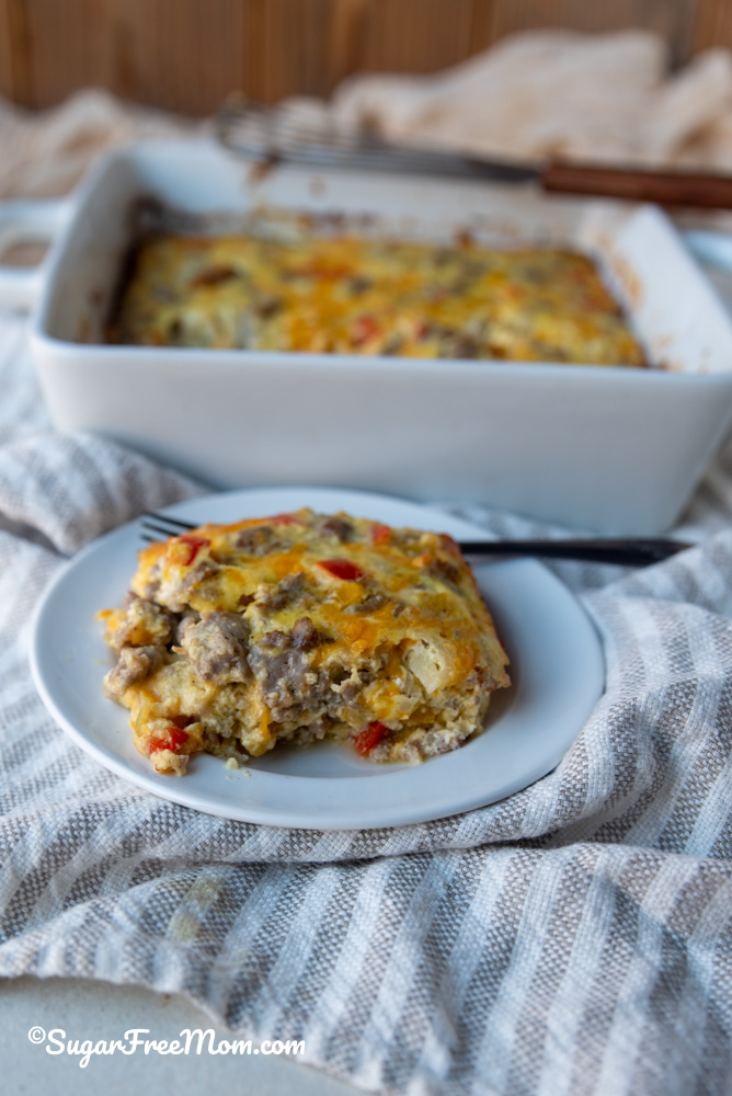 plate of breakfast casserole