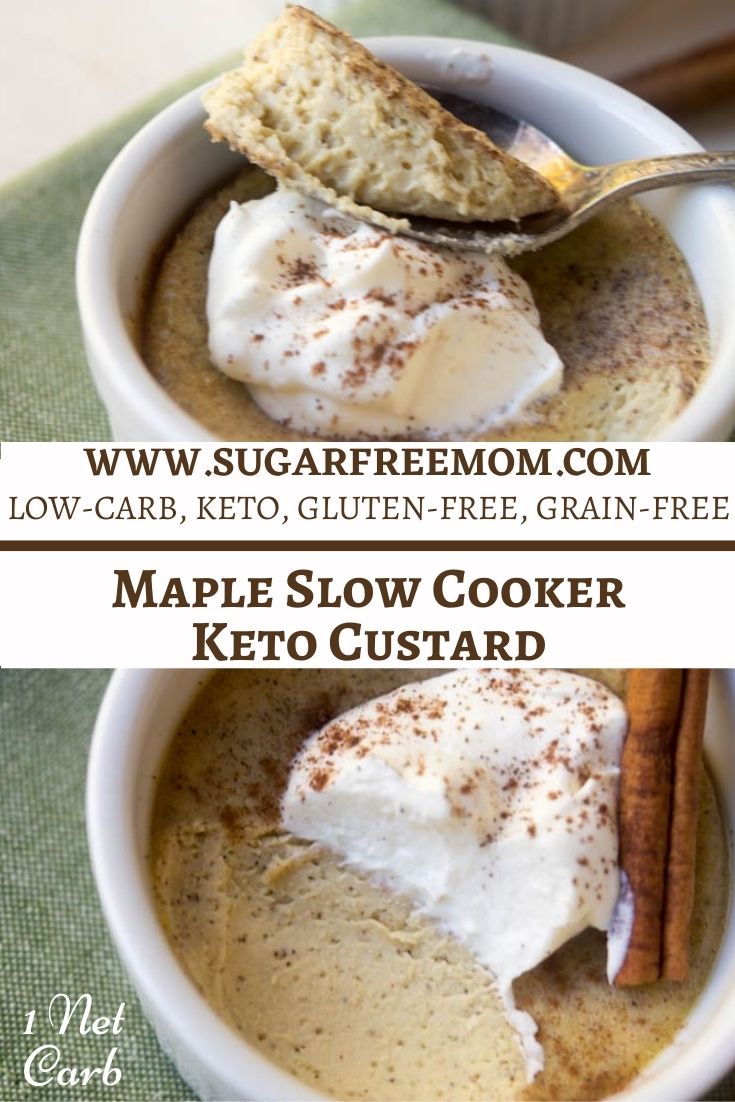 Low Carb Maple Slow Cooker Keto Custard