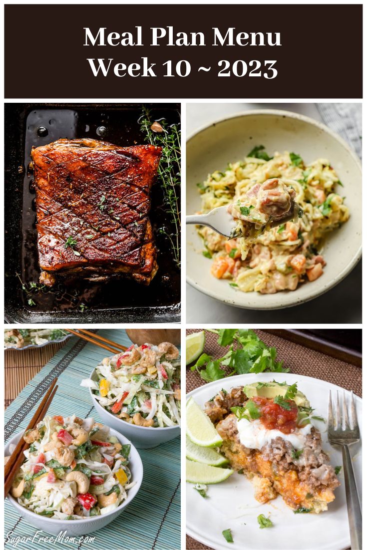 Low-Carb Keto Meal Plan Menu Week 10