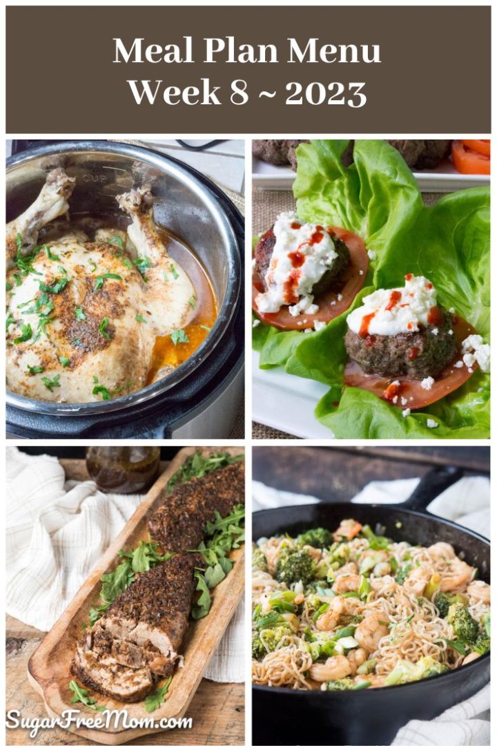 Low-Carb Keto Meal Plan Menu Week 8 - Sugar-Free Mom