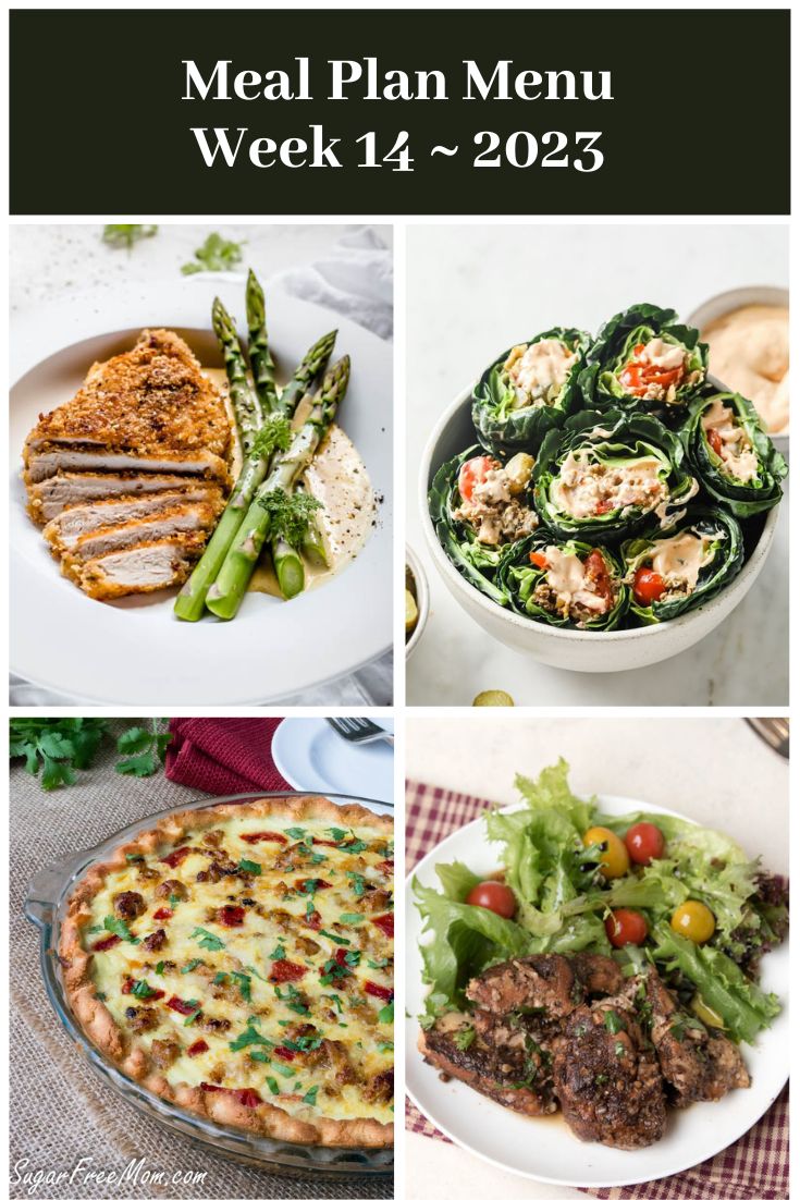 Low-Carb Keto Meal Plan Menu Week 14