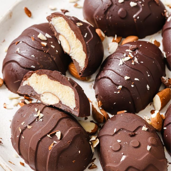 Sugar Free Low Carb Keto Almond Joy Easter Eggs
