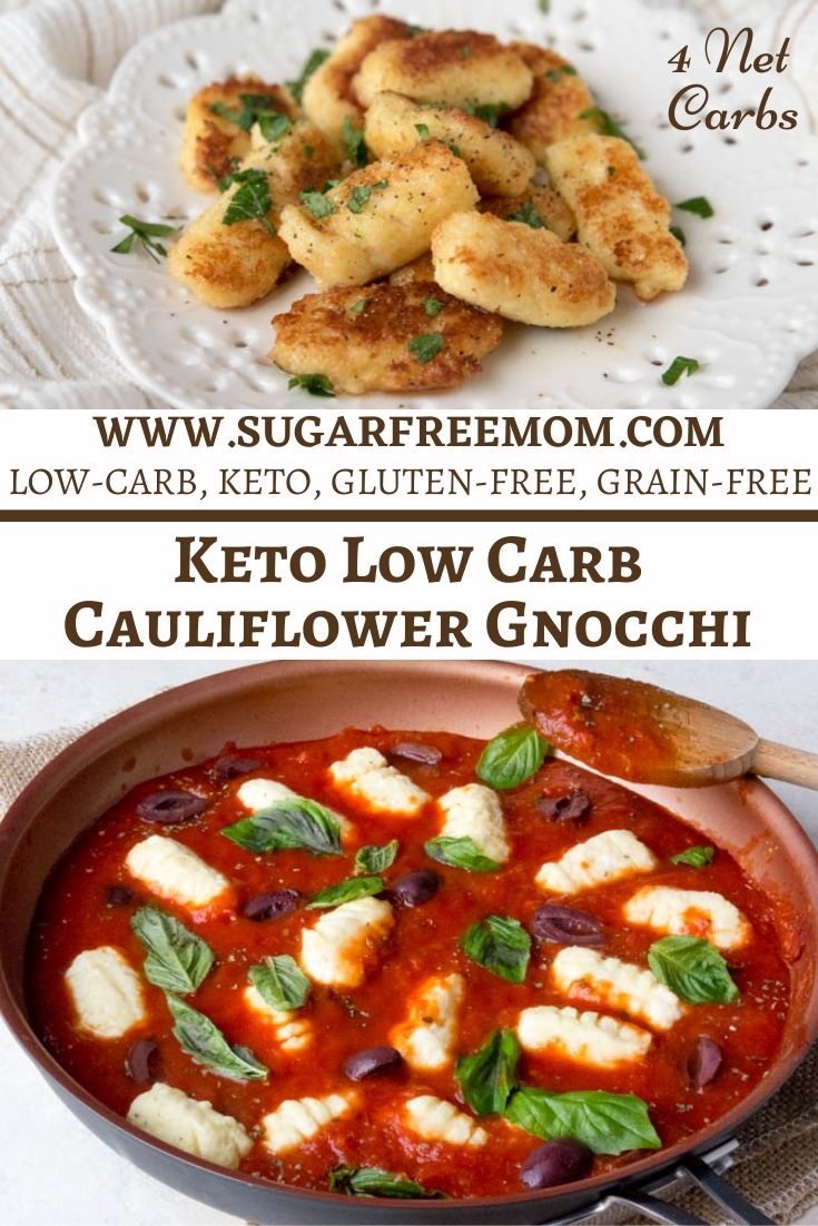 Keto Low Carb Cauliflower Gnocchi (Nut Free, Grain Free)