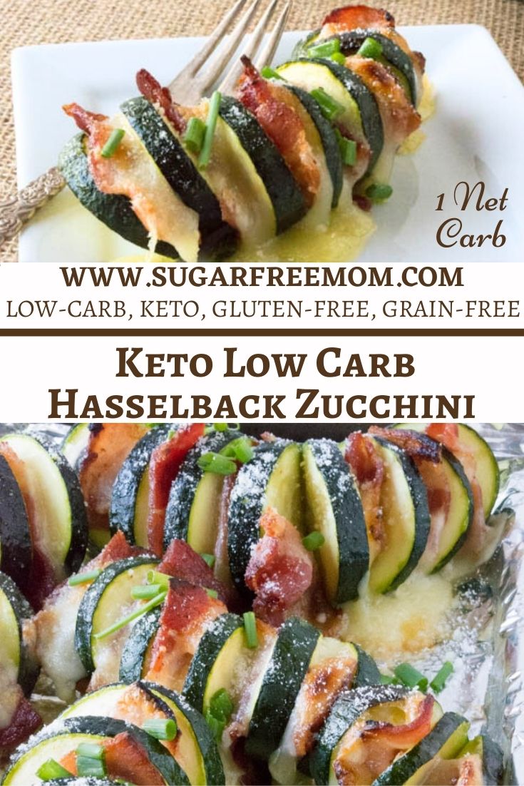 Easy Keto Low Carb Hasselback Zucchini (Air Fryer option)