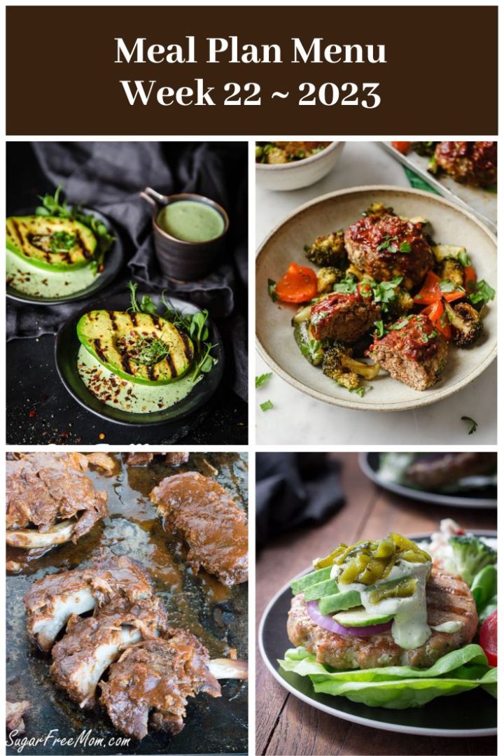 Low-Carb Keto Meal Plan Menu Week 22 - Sugar-Free Mom