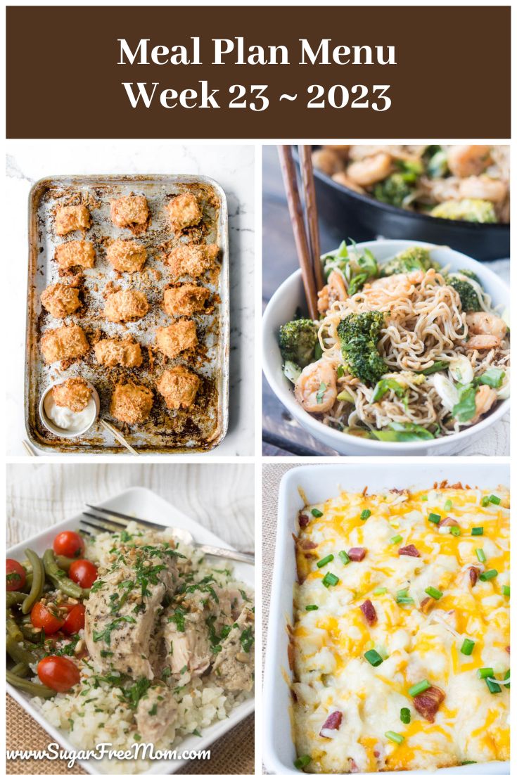 Low-Carb Keto Meal Plan Menu Week 23