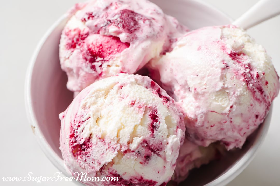 Keto Mixed Berry Frozen Yogurt (Sugar-Free) - Bobbi's Kozy Kitchen
