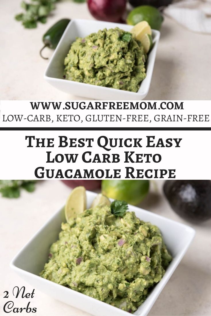 The Best Quick Easy Low Carb Keto Guacamole Recipe
