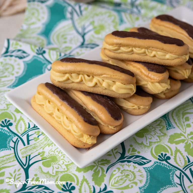Best Sugar Free Low Carb Keto Chocolate Eclair Recipe - Sugar-Free Mom