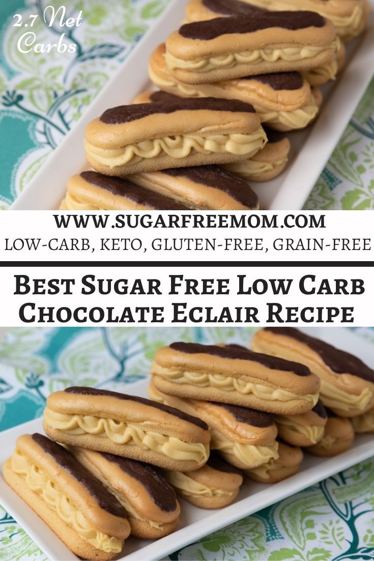 Best Sugar Free Low Carb Keto Chocolate Eclair Recipe