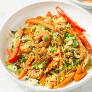 Quick Easy Low Carb Keto Shrimp Stir Fry Recipe - Sugar-Free Mom