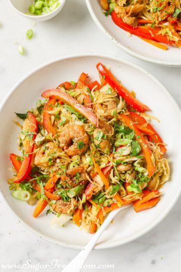 Quick Easy Low Carb Keto Shrimp Stir Fry Recipe - Sugar-Free Mom