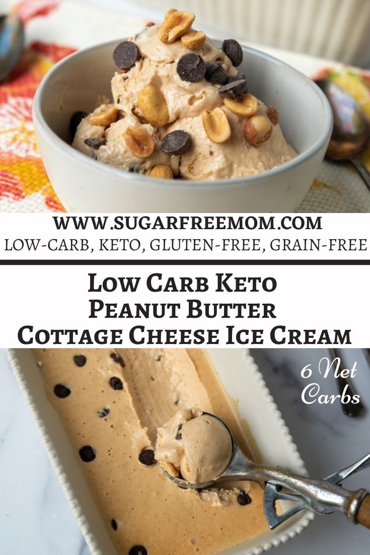 Low Carb Keto Peanut Butter Cottage Cheese Ice Cream