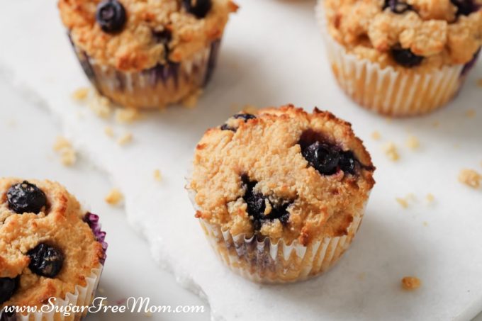 Low Carb Keto Cottage Cheese Blueberry Muffins Recipe - Sugar-Free Mom