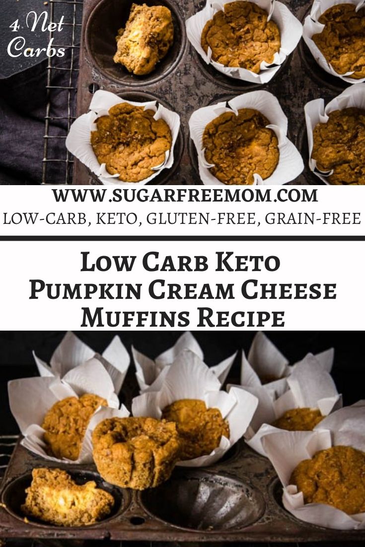 Low Carb Keto Pumpkin Cream Cheese Muffins Recipe
