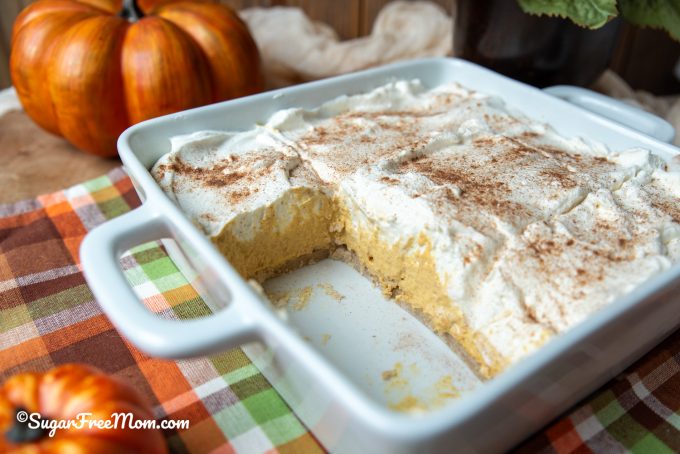 Easy Low Carb Keto Pumpkin Dessert Lasagna Recipe - Sugar-Free Mom