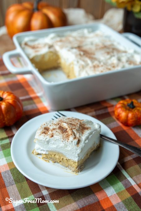 Easy Low Carb Keto Pumpkin Dessert Lasagna Recipe - Sugar-Free Mom