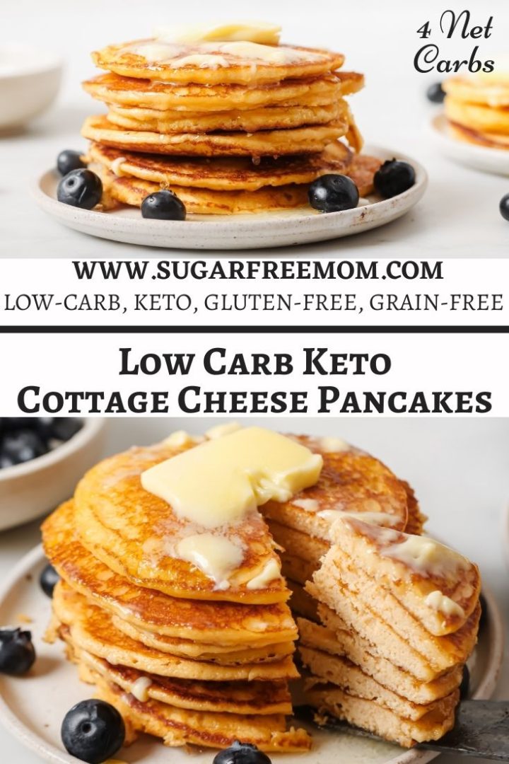 Sugar Free Low Carb Keto Cottage Cheese Pancakes - Sugar-Free Mom