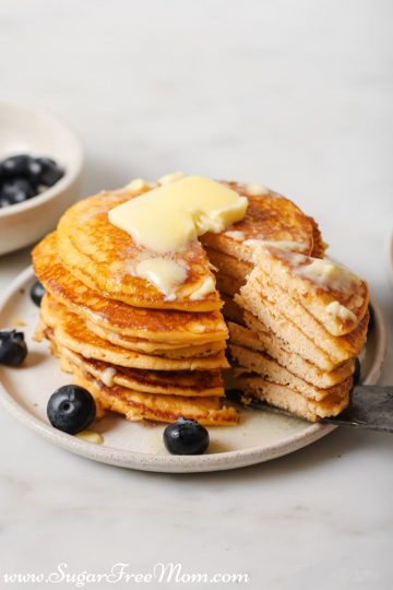 Sugar Free Low Carb Keto Cottage Cheese Pancakes - Sugar-Free Mom