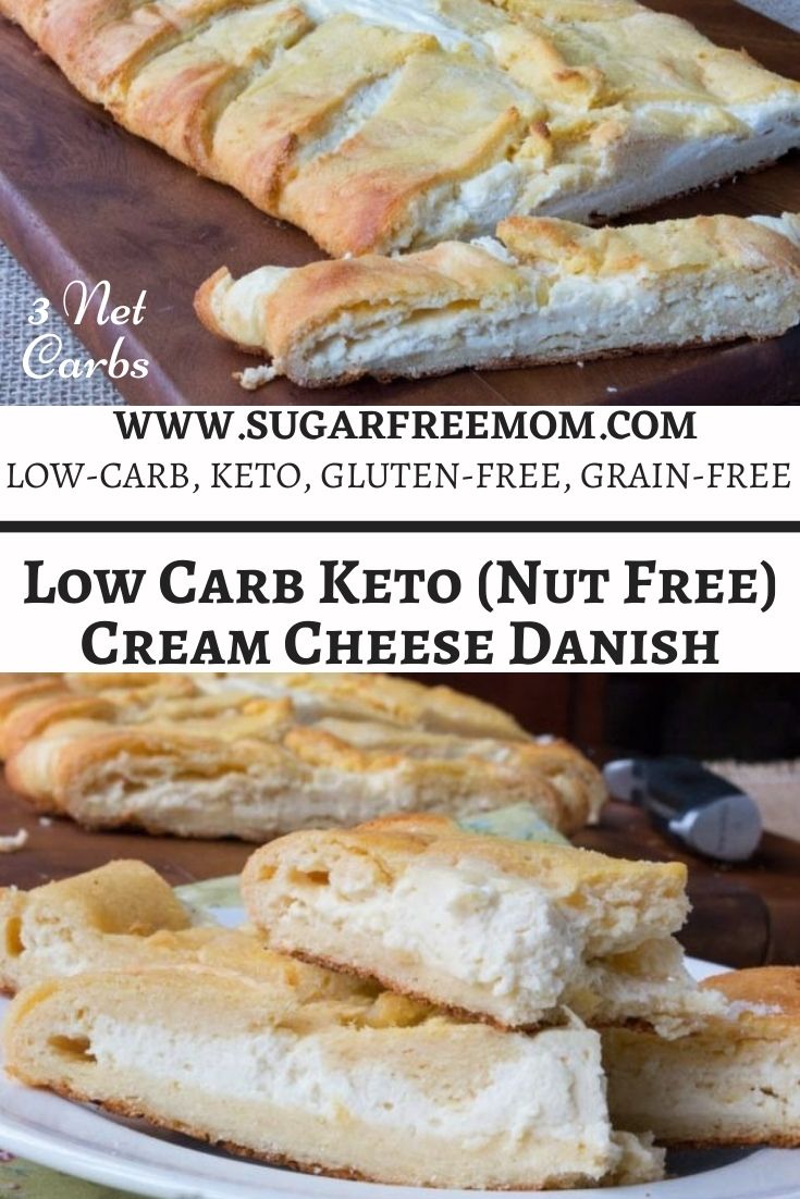 Low Carb Keto Cream Cheese Danish Recipe (Nut Free)