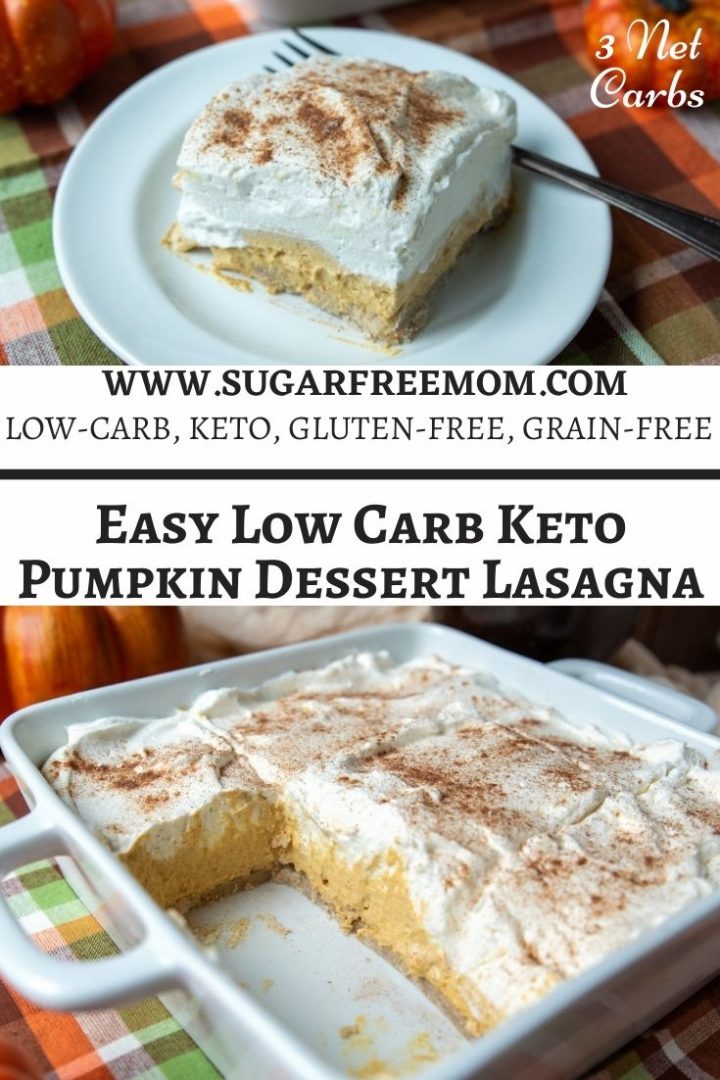 Easy Low Carb Keto Pumpkin Dessert Lasagna Recipe - Sugar-Free Mom