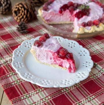 cranberry cheesecake pie