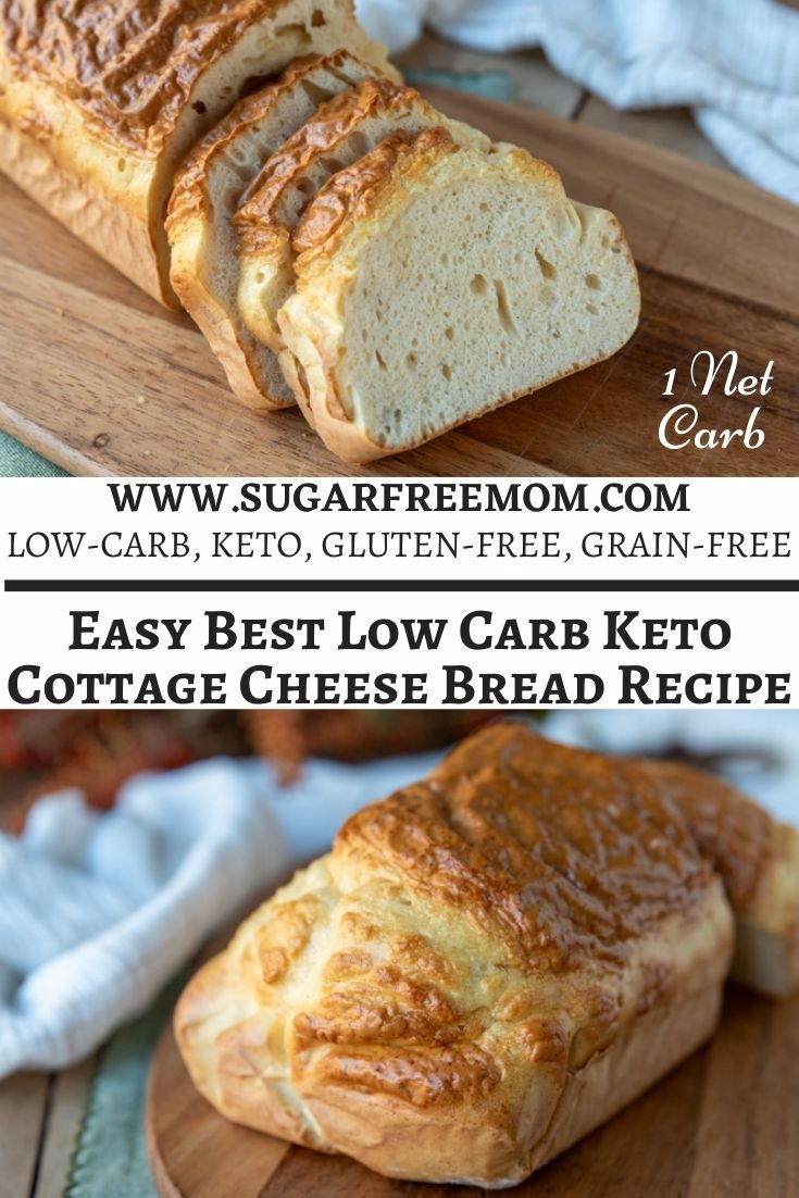 This is the easiest keto bread recipe you will ever make! This high protein low carb bread has just ½ of  grams of carbs per slice and 9 grams of protein! It's a nut free, flour free, gluten free, real sandwich like regular bread, but it's a keto- grain-free bread, that can be enjoyed on a low carb diet, keto diet or sugar free diet!