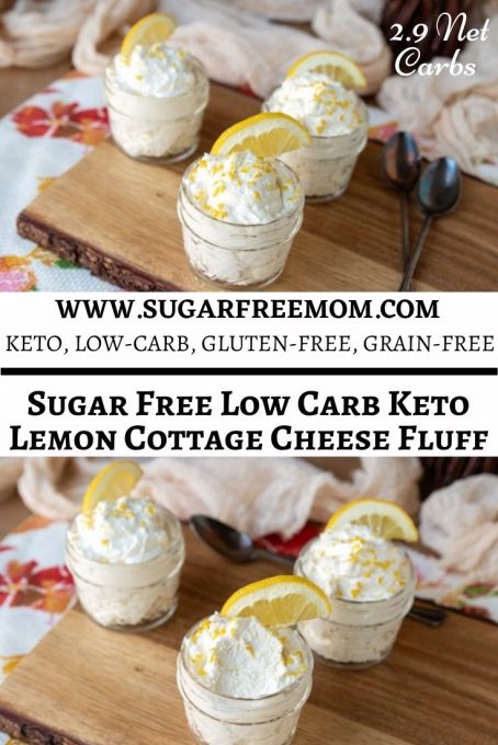 Sugar Free Low Carb Keto Lemon Cottage Cheese Fluff - Sugar-Free Mom