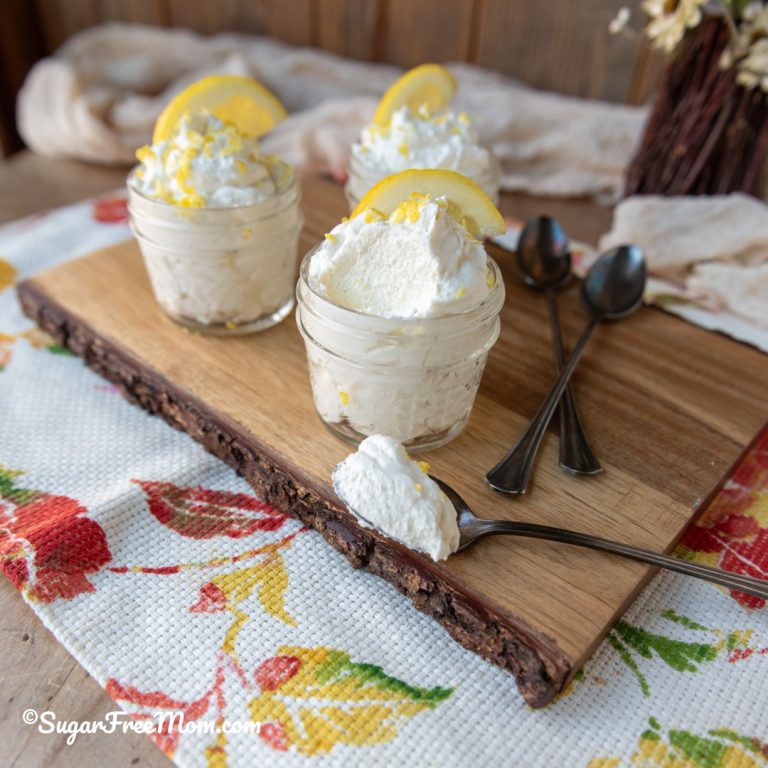 Sugar Free Low Carb Keto Lemon Cottage Cheese Fluff
