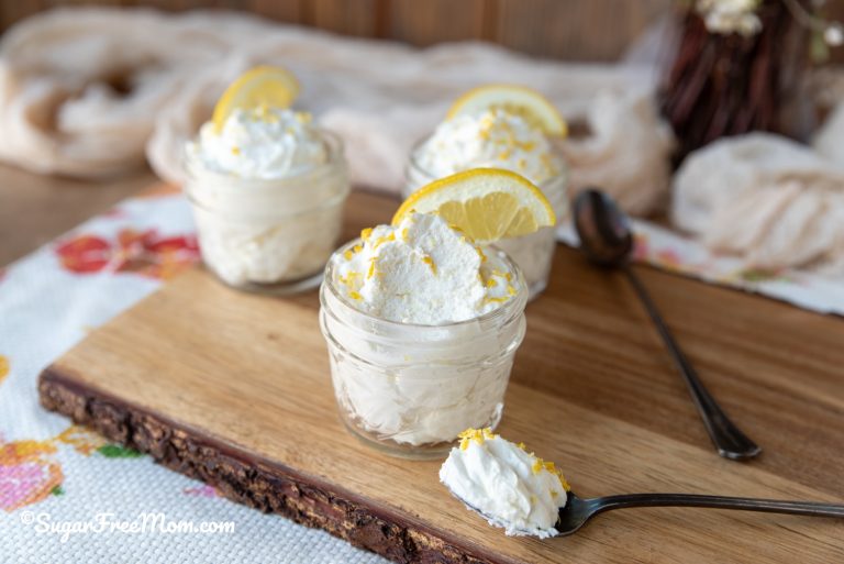 Sugar Free Low Carb Keto Lemon Cottage Cheese Fluff