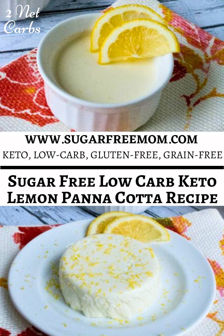 Lemon Panna Cotta is a super creamy dessert with a silky texture! This delicious keto panna cotta is sugar free, low carb and gluten free!