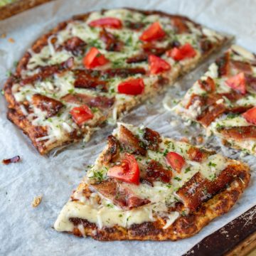 Low Carb Keto Cottage Cheese Chicken Crust Pizza - Sugar-Free Mom