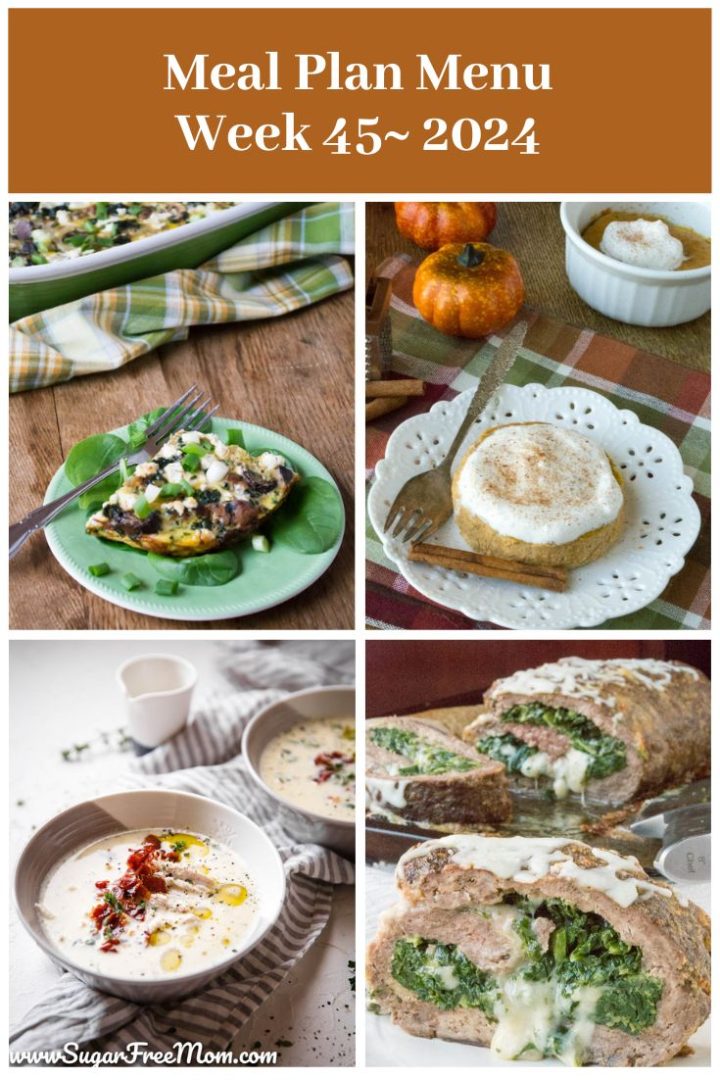 Week 45 2020 Low Carb Keto Intermittent Fasting Meal Plan week 45 - Sugar-Free Mom