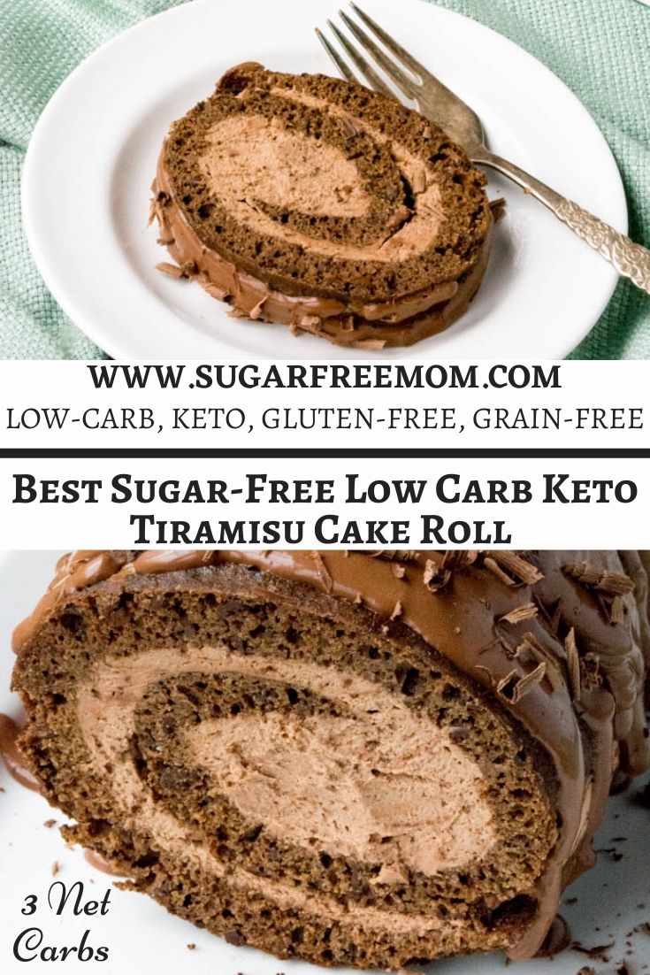 Best Sugar Free Low Carb Keto Tiramisu Cake Roll