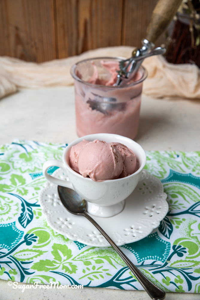 When you're looking for a low carb, sugar free ice cream but also want a little less fat and some added protein, this is the best dessert!