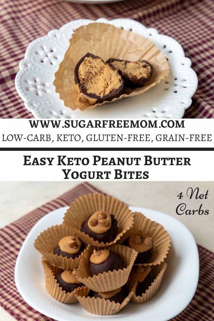 Easy Keto Peanut Butter Yogurt Bites