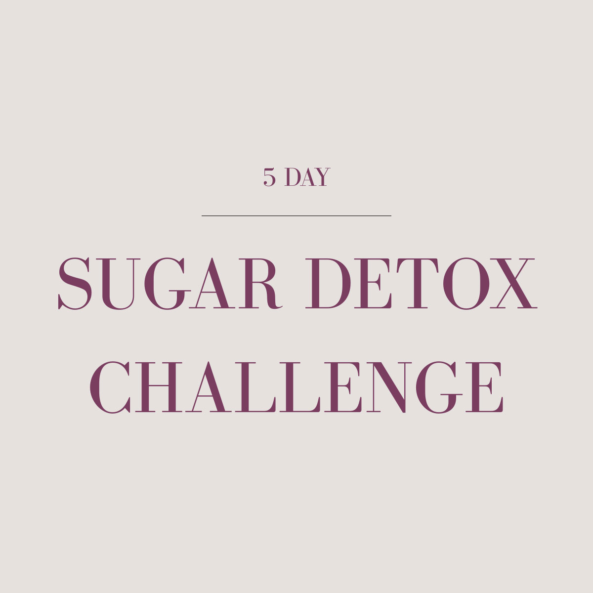 Sugar Detox Challenge