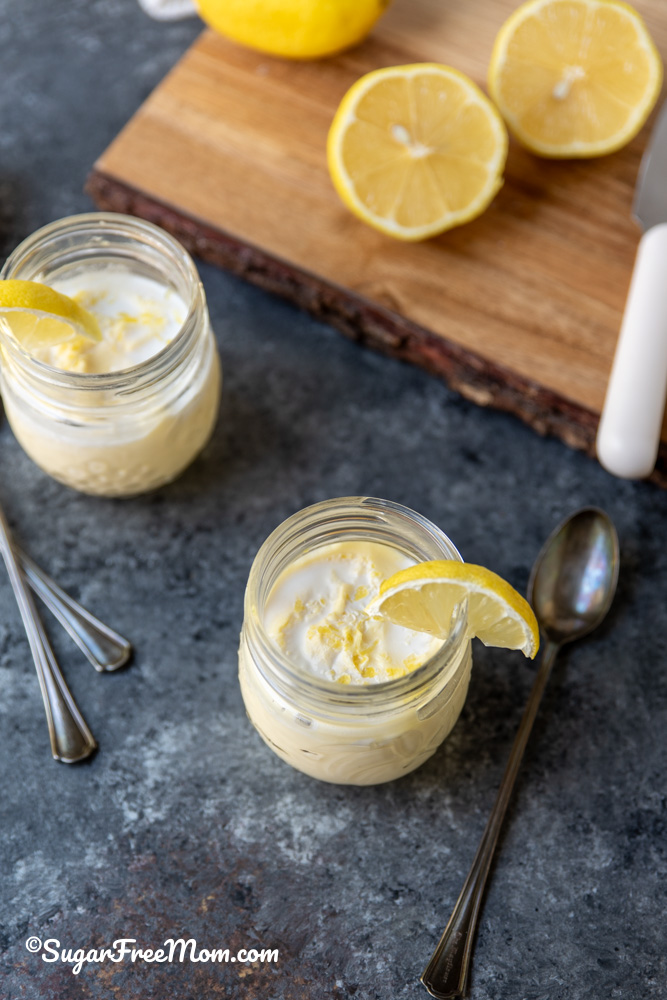 Keto Dairy Free  lemon protein pudding