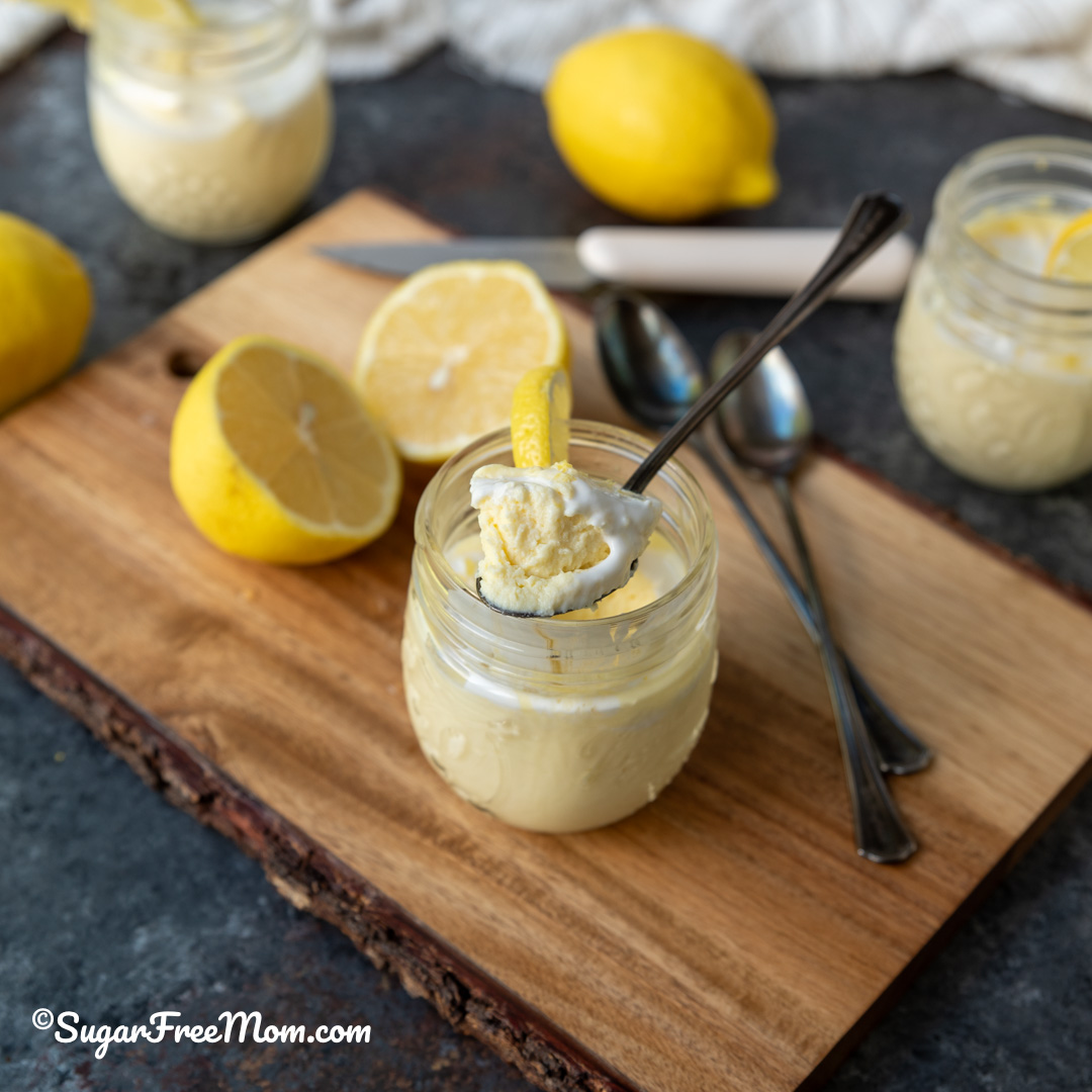Keto Dairy Free  lemon protein pudding