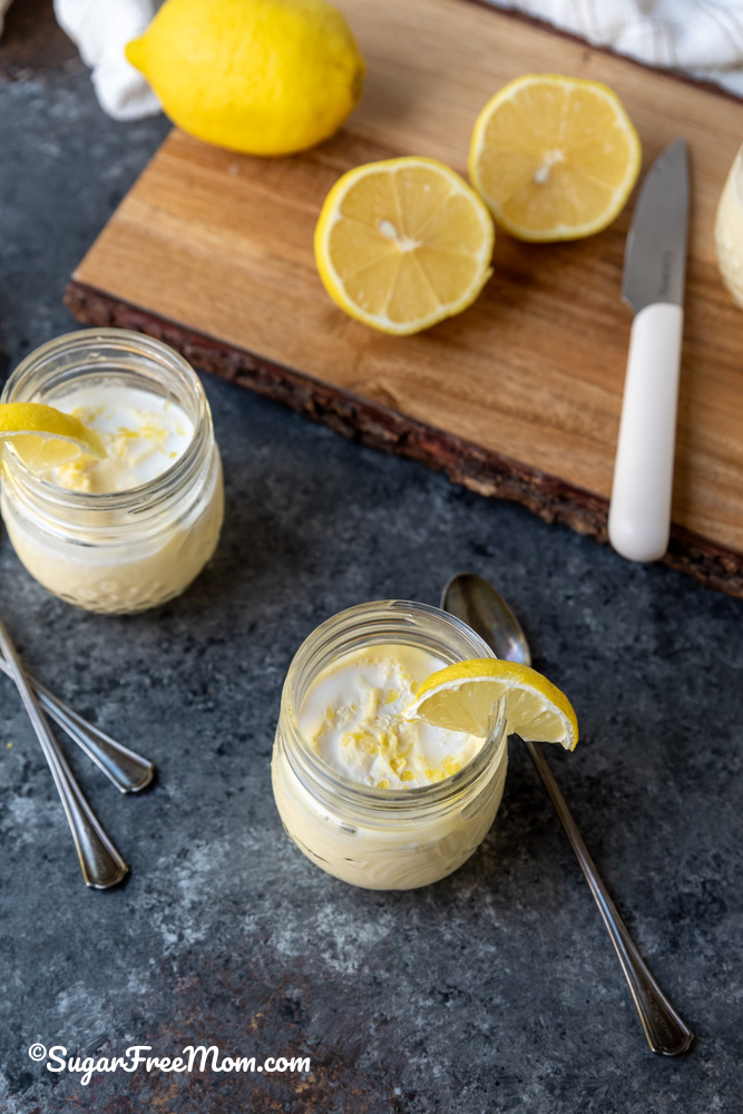 This Keto High Protein Lemon Pudding is not only refreshing and creamy, it’s packed with 18 g protein, only 4 grams of carbs, and just 11 grams of fat per serving and it's also dairy free! No Cottage Cheese, Protein Powder or almond flour in this keto lemon pudding recipe!