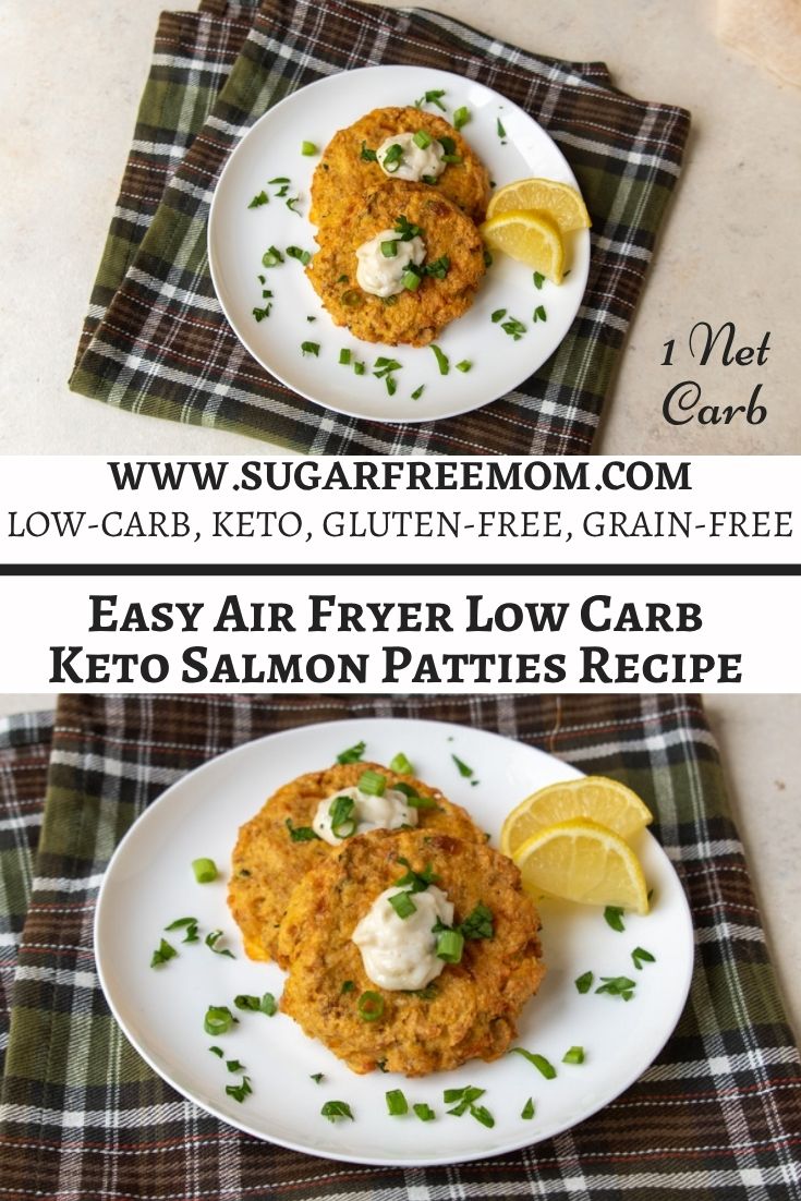 Easy air Fryer Low Carb Keto Salmon Patties