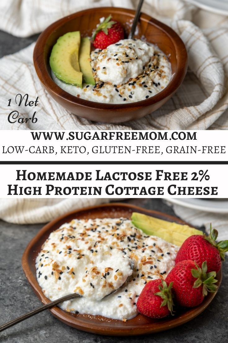 Homemade Lactose Free 2% High Protein Cottage Cheese