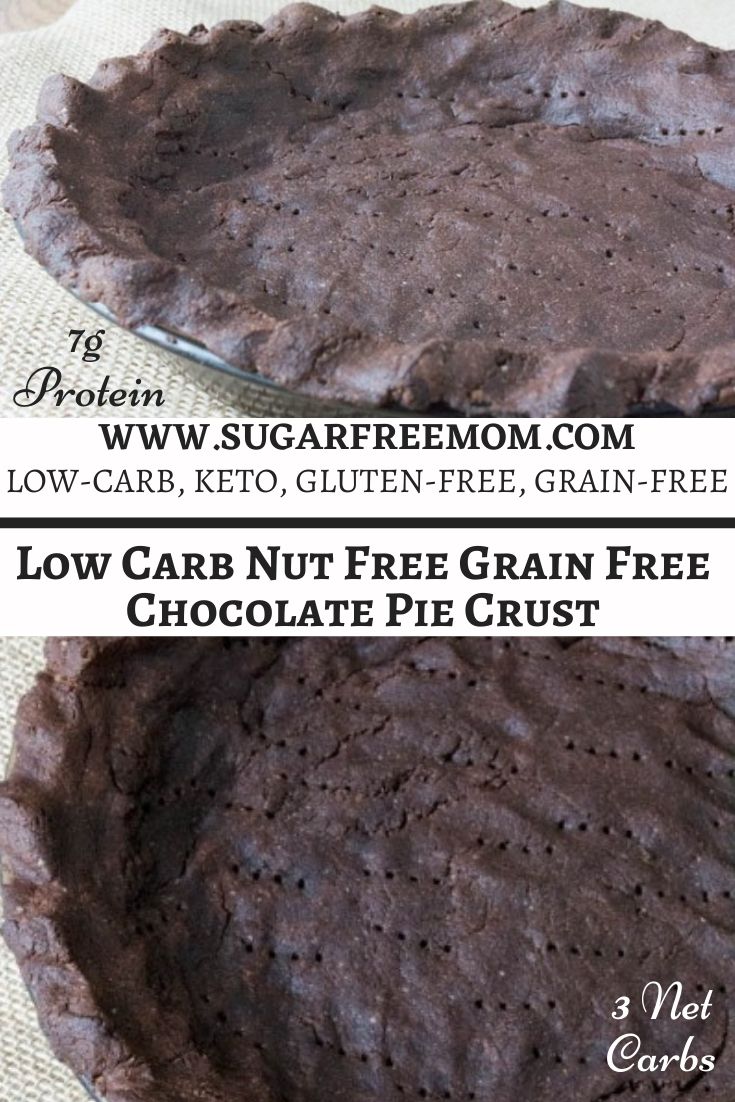 Low Carb Nut Free Chocolate Pie Crust